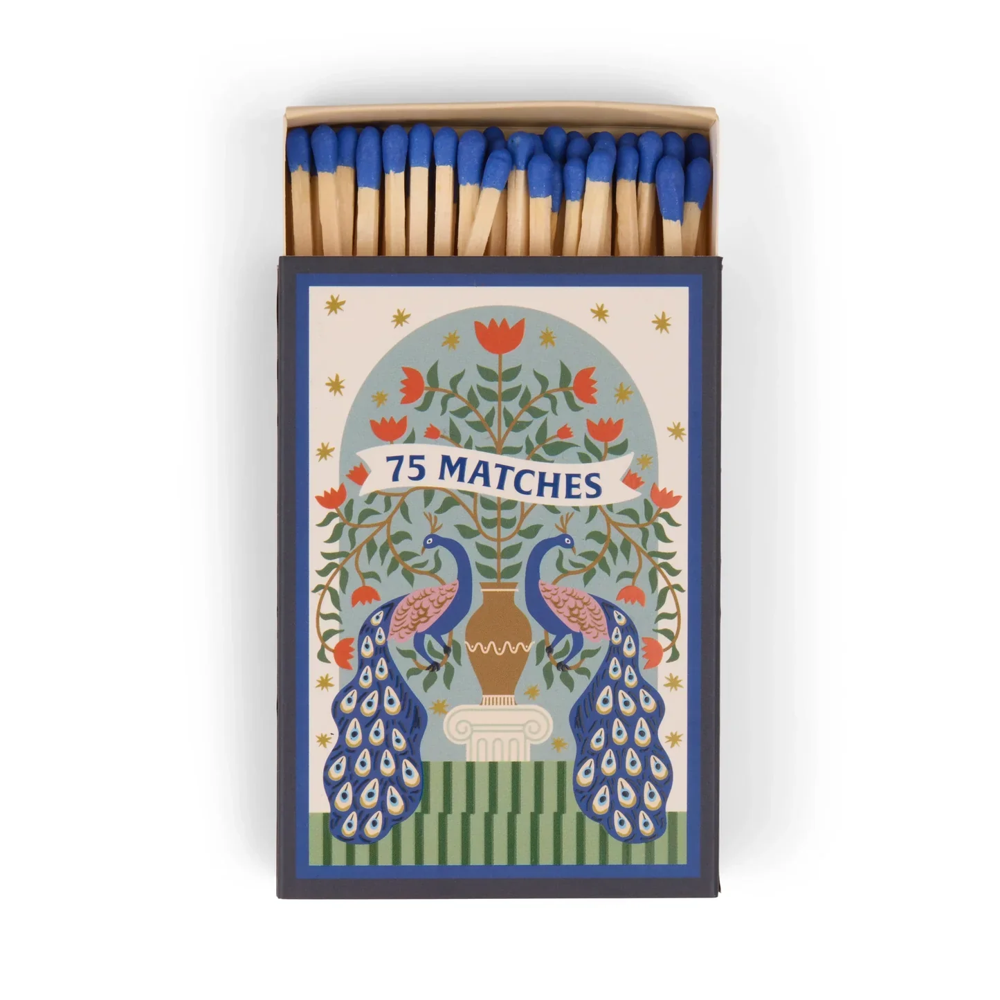 A Dopo Boxed Matches Set of 75 - Peacock