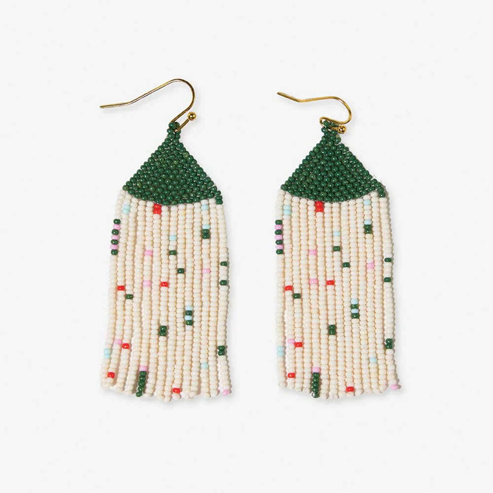 Agnes Confetti Faire Isle Beaded Earrings