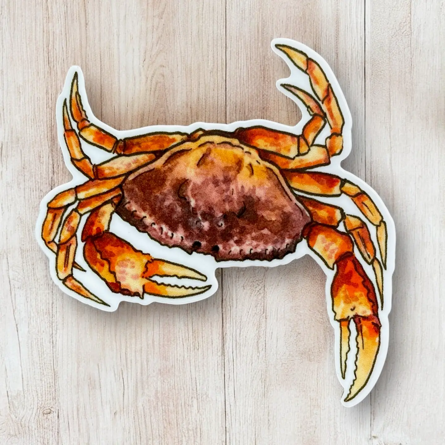 Anagram Press- Dungeness Crab Sticker
