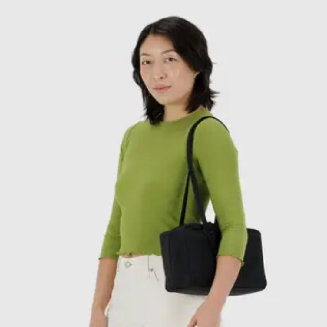 Baggu Nylon Bowler Bag - Black - Image 2