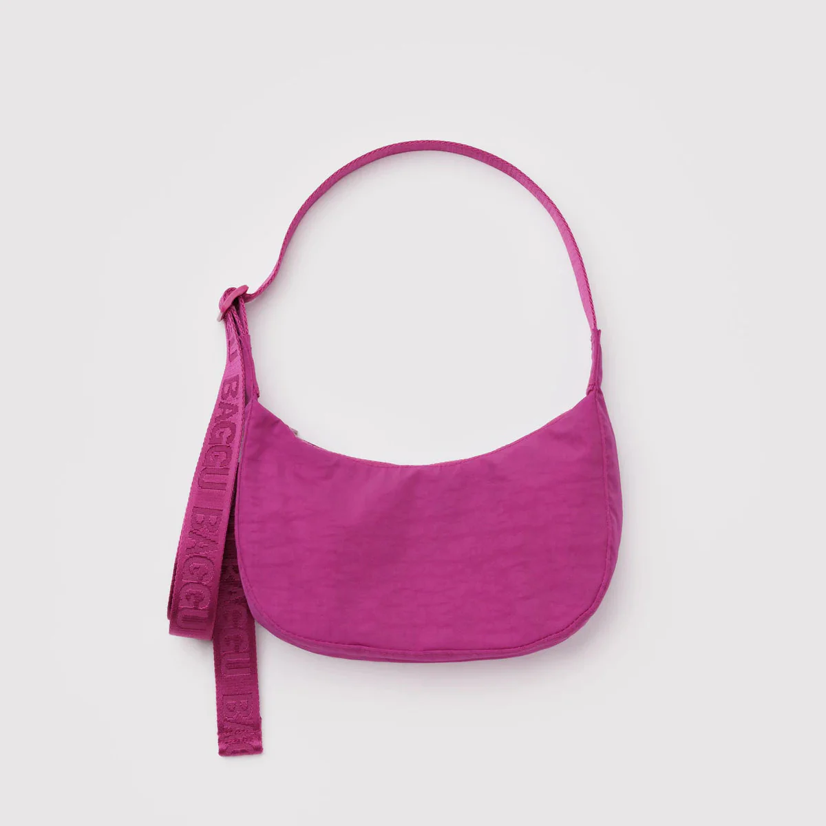 Baggu Small Nylon Crescent Bag - Deep Fuchsia