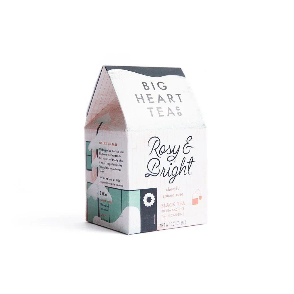 Big Heart Tea Teabags 10 Count - Rosy & Bright