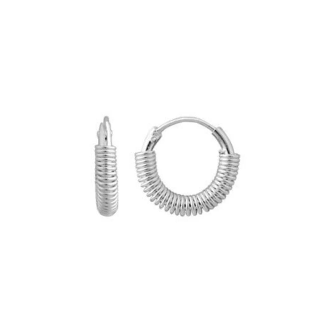 Coil Mini Hoops-Silver
