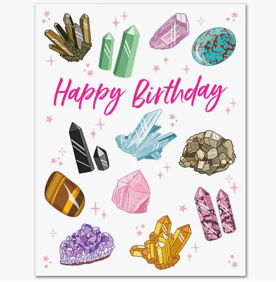 Crystal Birthday Card
