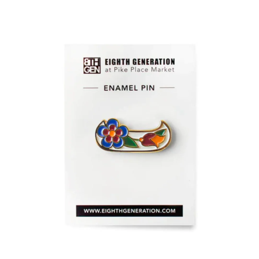 Enamel Pin - Floral Canoe