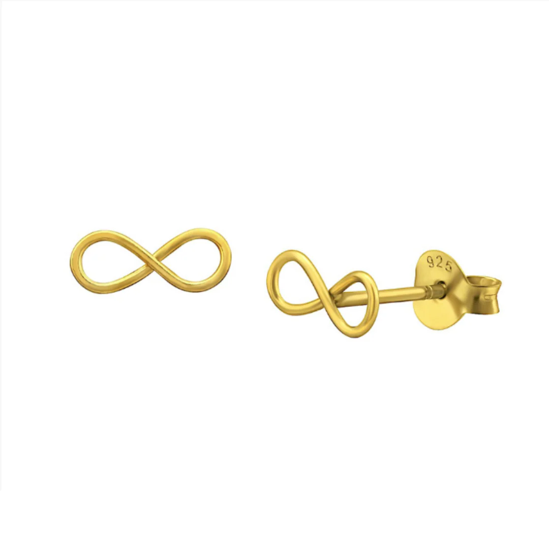 Gold Infinity Studs