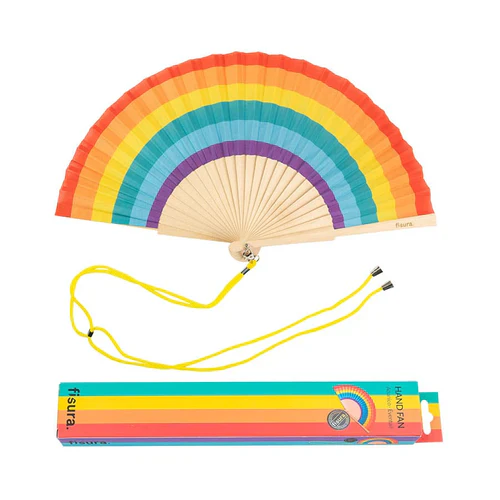 Hand Fan - Rainbow