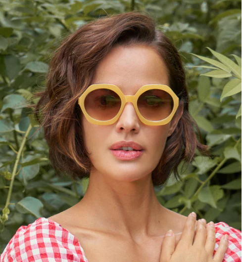 Luxe Georgie Sunglasses - Custard/Tortoiseshell - Image 3