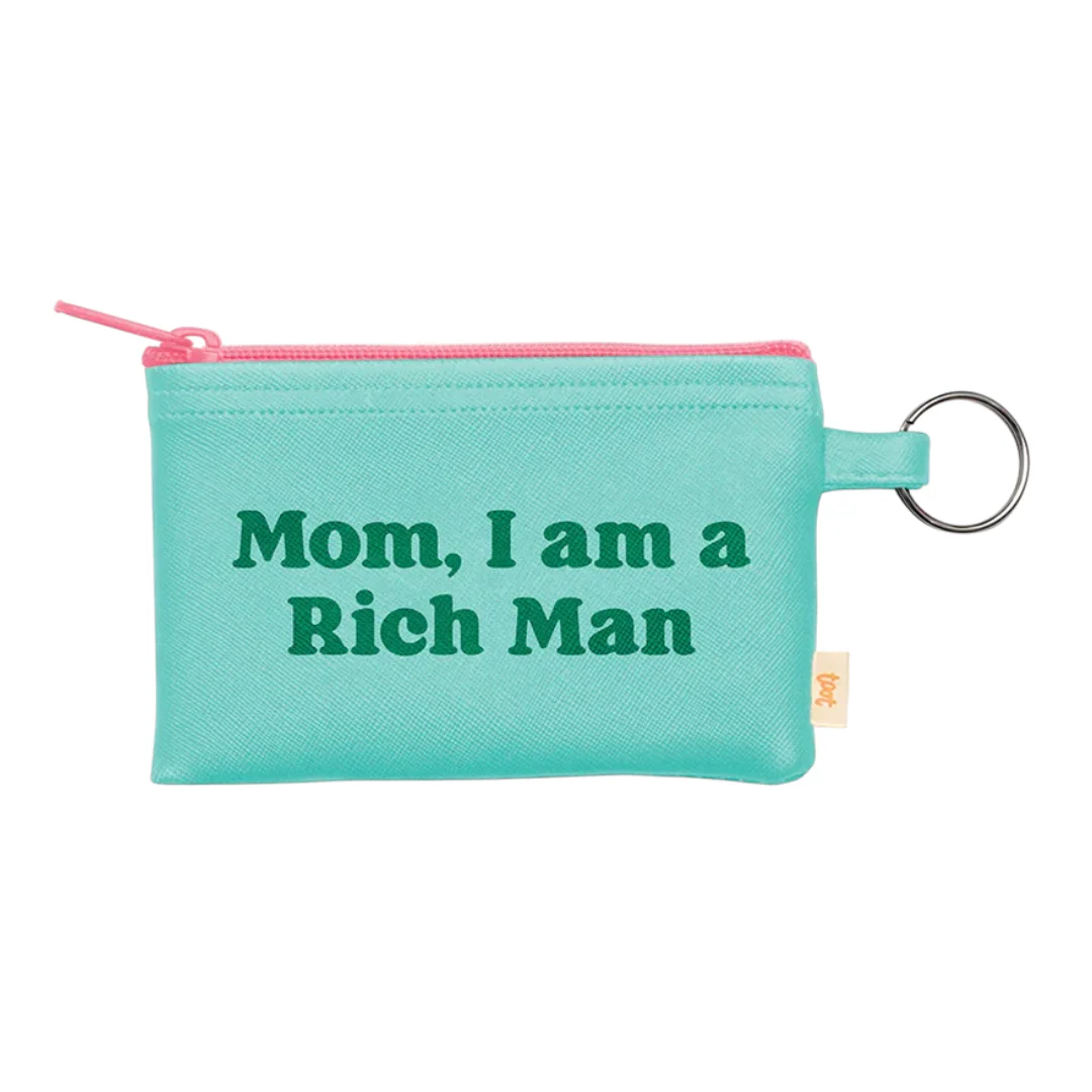 Mom, I am a Rich Man Penny Key Ring Pouch