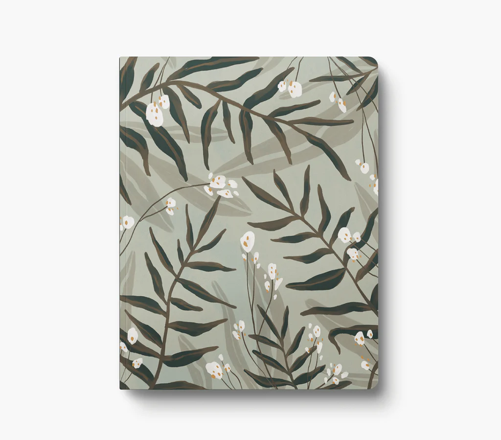 Plant Pattern Large Layflat Notebook-Lined