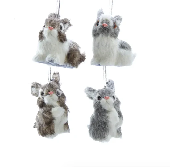Plush Bunny Ornament