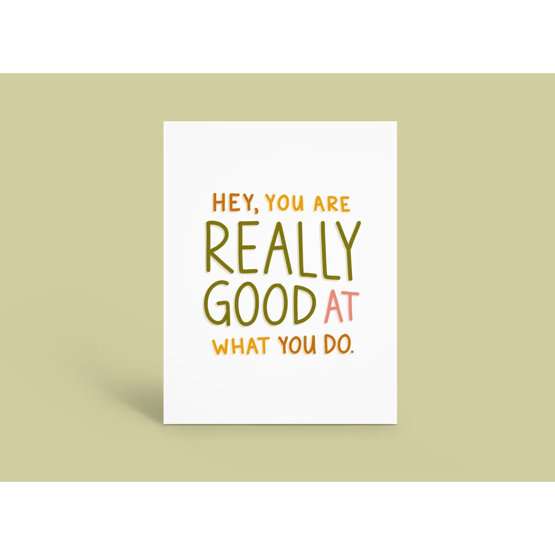 Really Good At What You Do Card