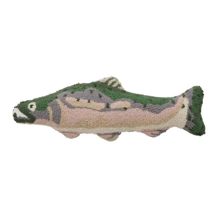 Salmon Shaped Hook Pillow