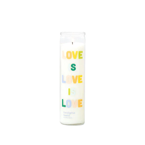 Spark 10.6 oz Rainbow Love is Love is Love Candle
