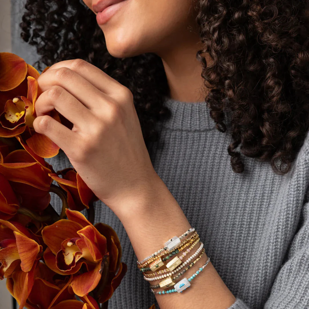 Stella Bracelet- Positive Energy/Pyrite/Gold - Image 4