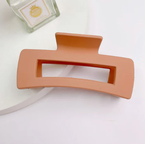 Talking Out of Turn - Desert Tan Rectangle Claw Clip