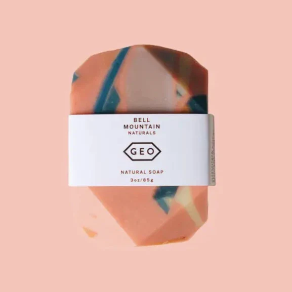 Terrazzo Full Size Geo Soap - Pink (Black Spruce & Citrus)