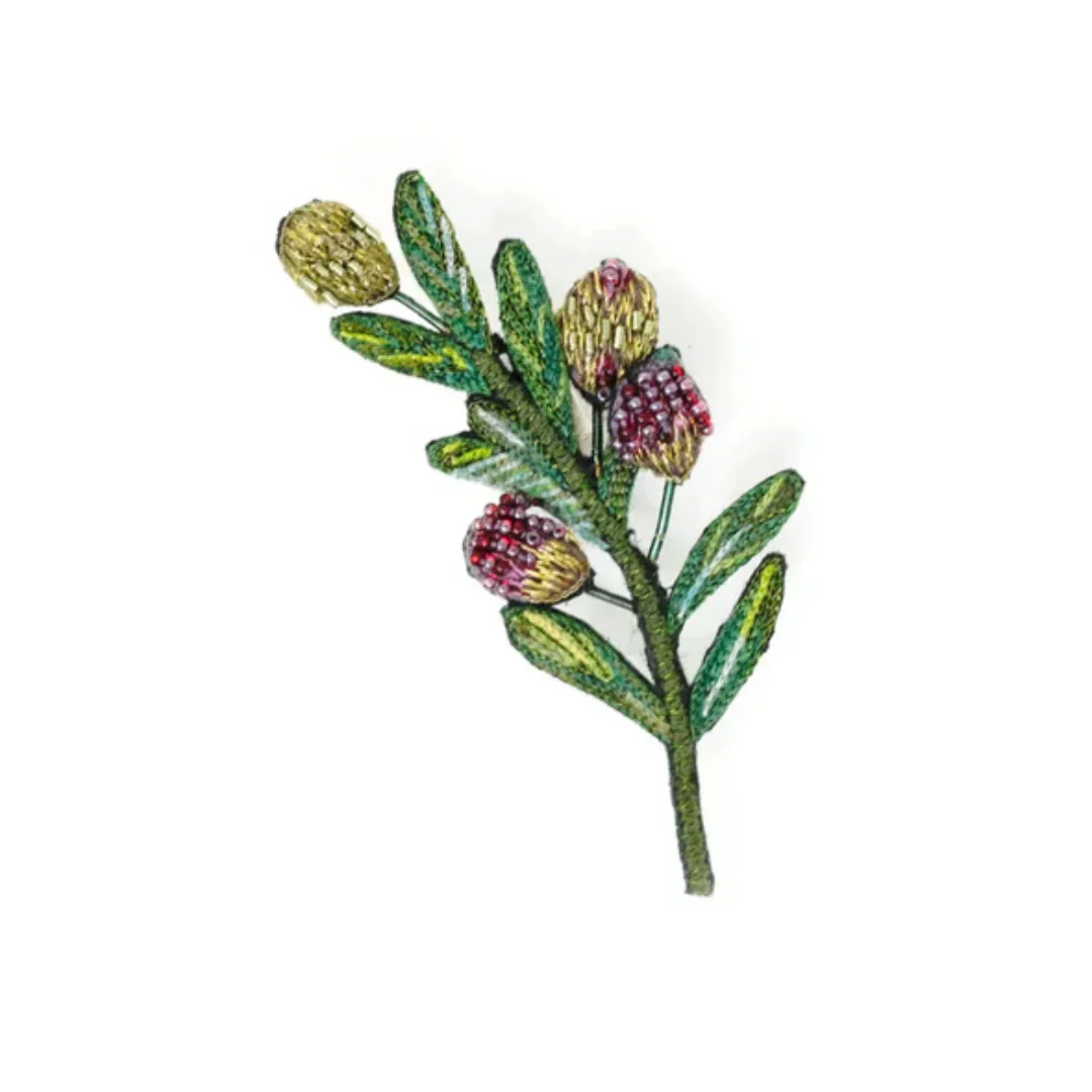Trovelore Broach Pin- Olive Branch