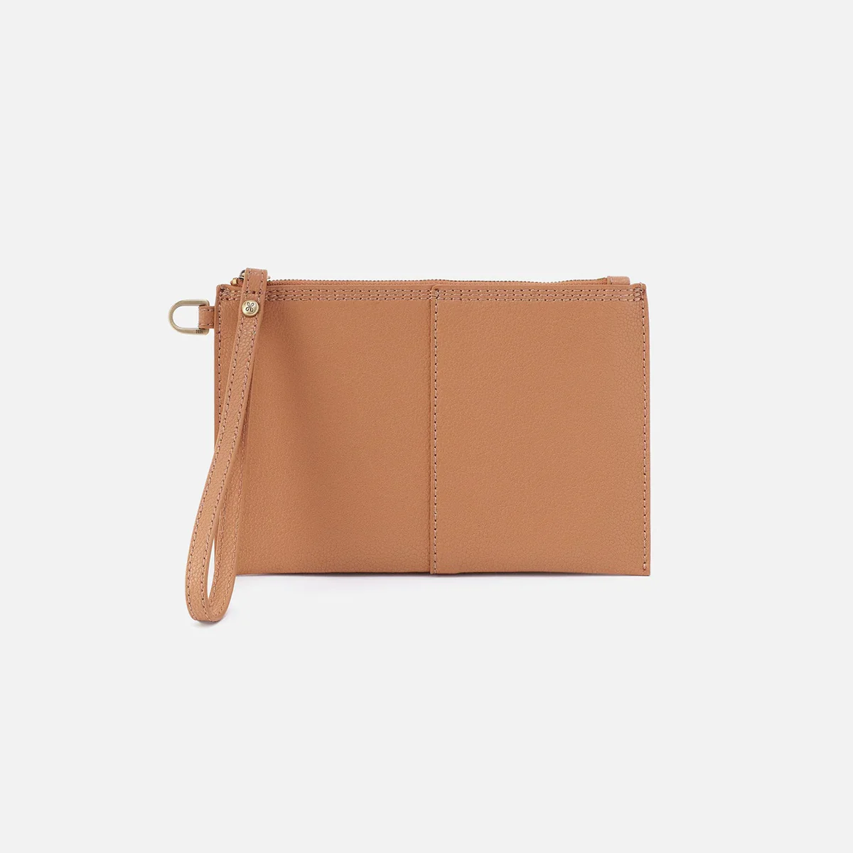 Vida Small Pouch- Micro Pebbled Leather- Biscuit